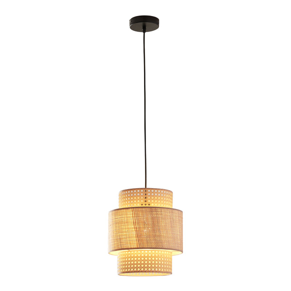Függőlámpa Biggar rattan hatás/fonott minta [lux.pro]