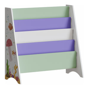 Gyerekpolc Hornnes 60x62x28 cm Aqua Dream-mintával [en.casa]