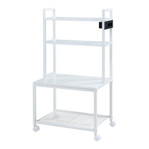 Irodai gurulós polc Svanaldsvipp 100x55x38 cm fehér [en.casa]