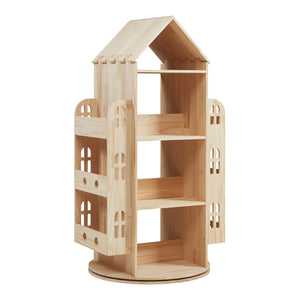 Forgatható gyerekpolc Sanköre 122x64x43 cm fenyőfa natúr [en.casa]
