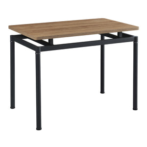 Étkezőgarnitúra Hemnes 4 személyes tölgyfa hatású/sötétszürke [en.casa]