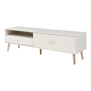 TV szekrény Hallevil 150x39x45 cm világosszürke [en.casa]