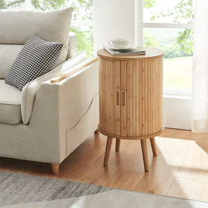 Éjjeli szekrény Nordkapp 65x40 cm bambusz [en.casa]