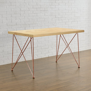  [en.casa]® 2 x Asztalláb fém bútorláb 62 x 22 x 72 cm étkezőasztalhoz asztalváz padlóvédővel több színben
