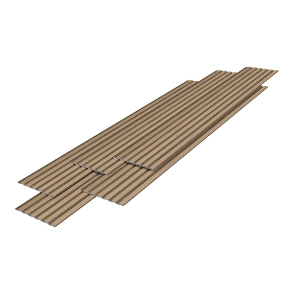 Borger 3D fali panel szett - Vízálló polisztirol lamellás burkolat (195x30 cm) [NEU.HOLZ]