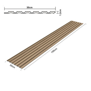 Borger 3D fali panel szett - Vízálló polisztirol lamellás burkolat (195x30 cm) [NEU.HOLZ]