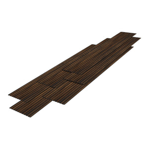 Vékony 3D fali panel szett (6 db-os készlet) - Vízálló polisztirol burkolat (195x31,5 cm) [NEU.HOLZ]