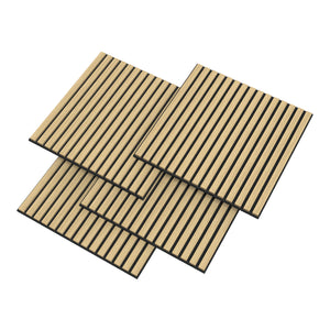 Vang akusztikus fa falpanel szett - 60x60 cm-es lamellás falburkolat [NEU.HOLZ]