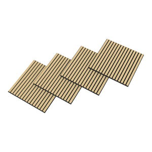 Vang akusztikus fa falpanel szett - 60x60 cm-es lamellás falburkolat [NEU.HOLZ]
