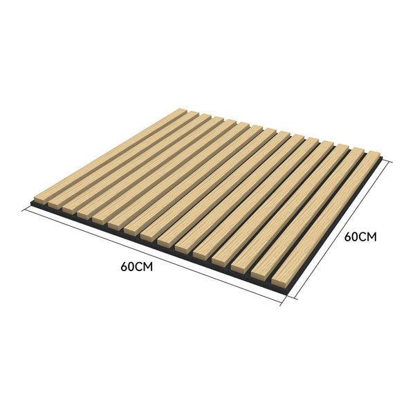 Vang akusztikus fa falpanel szett - 60x60 cm-es lamellás falburkolat [NEU.HOLZ]