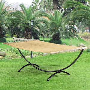 Kerti állvány függőágyhoz HS-001S  fekete 290x100 cm [casa.pro]