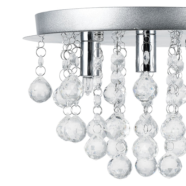 Mennyezeti lámpa Trio 20 x Ø 28 cm króm műkristály design  [lux.pro] 