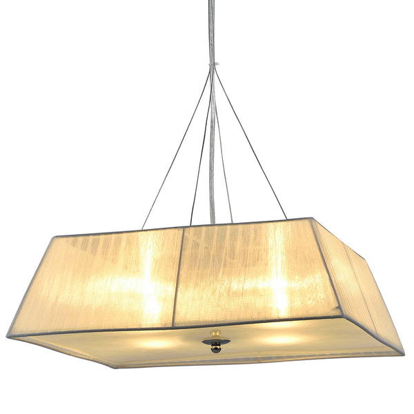 [lux.pro] Függőlámpa Sphera csillár szövet 13 x Ø 45 cm mennyezeti lámpa fehér