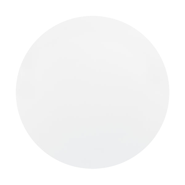 [en.casa]® Étkezőasztal kerek Camille Retro-design 3 személyes ø80cm x 75 cm MDF matt fehér 