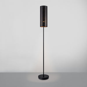 Állólámpa Beverley nappali megvilágítás design lámpa 142 x ø 20 cm fekete [lux.pro]® 