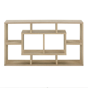 [en.casa]® Design fali polc 8 tárolófelülettel - 85 x 47,5 x 16 cm faszín