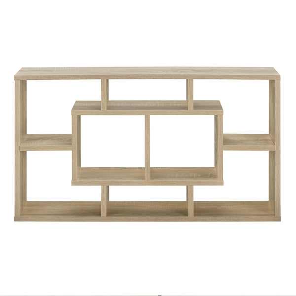 [en.casa]® Design fali polc 8 tárolófelülettel - 85 x 47,5 x 16 cm faszín