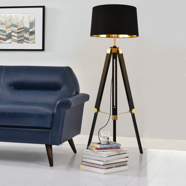 Tripod állólámpa Karlsbad 145 cm 1 x E27 [lux.pro]