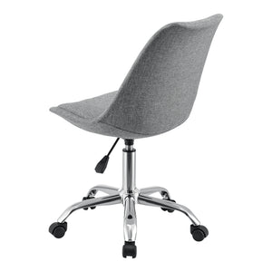 Irodai forgószék Atherton 83-93x48x55 cm világosszürke [en.casa] 