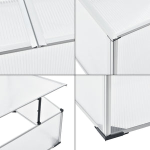 Hidegágy ACNI-14006 alumínium/polikarbonát 100 x 60 cm [en.casa] 