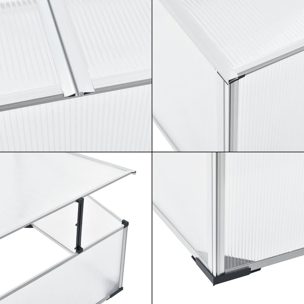 Hidegágy ACNI-14006 alumínium/polikarbonát 100 x 60 cm [en.casa] 