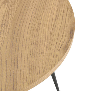 Dohányzóasztal Farsund 80x40cm fekete/tölgy [en.casa] 