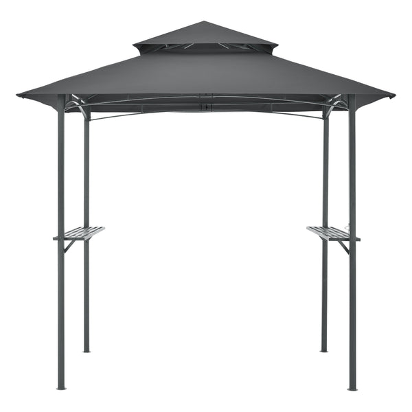 Grillpavilon Parga BBQ 250 x 241 x 151 cm sötétszürke [en.casa]