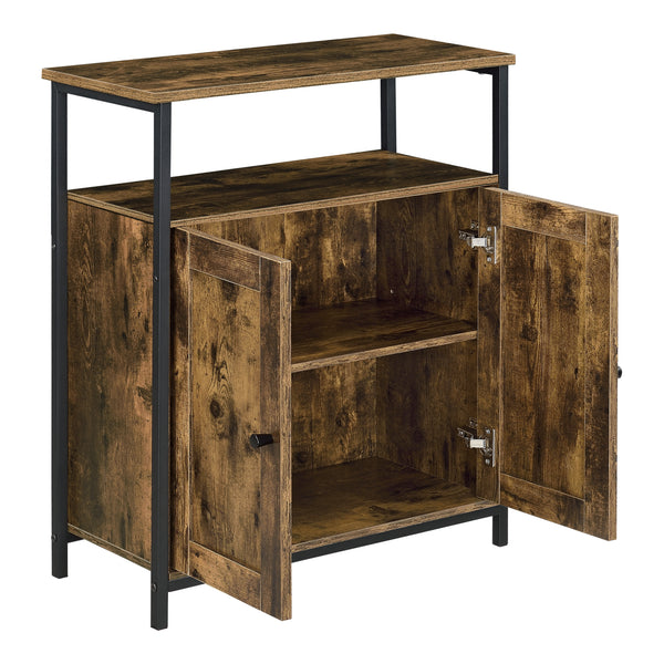 Komód Aremark 79 x 60 x 30 cm sötét fa-hatású [en.casa] 