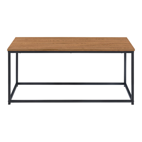 Dohányzóasztal Esbjerg 45 x 100 x 55 cm fa-hatású sötét árnyalat [en.casa] 