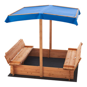 Homokozó Kellenhusen 120 x 120 x 120 cm jegenyefenyő [en.casa]