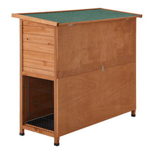 Kétszintes nyúlketrec Falkenau 104 x 122 x 50 cm jegenyefenyő [en.casa] 