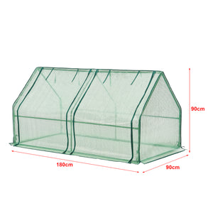 Mini fóliasátor Nissewaard 180x90x90 cm zöld [en.casa]