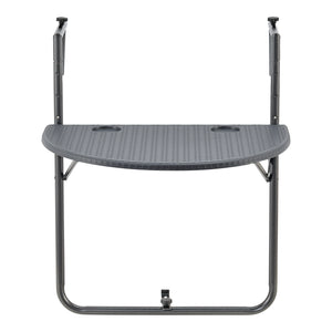 Függőasztal erkélyre Cicala 83,5 x 60 x 64 cm sötétszürke [en.casa]