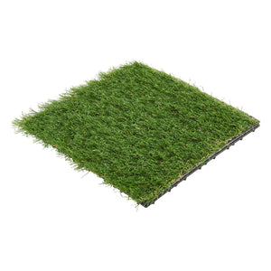 Műfüves csempe teraszra ACWP-6403 Zöld kb. 1m² [en.casa]