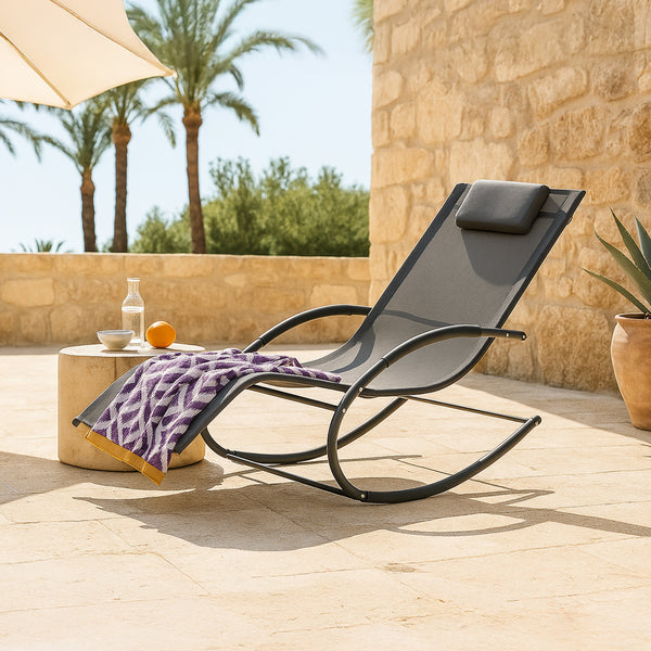 Kerti hintaszék Tarent 150 Kg sötétszürke [en.casa]