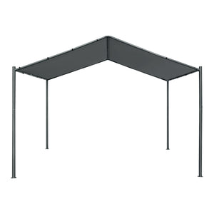 Kerti pavilon Dogliola 400 x 350 x 258 cm fém/poliészter PU-bevonattal [en.casa]