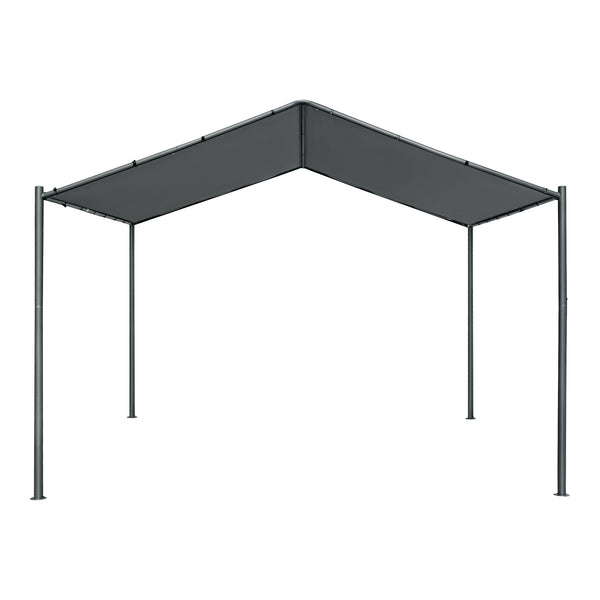 Kerti pavilon Dogliola 400 x 350 x 258 cm fém/poliészter PU-bevonattal [en.casa]