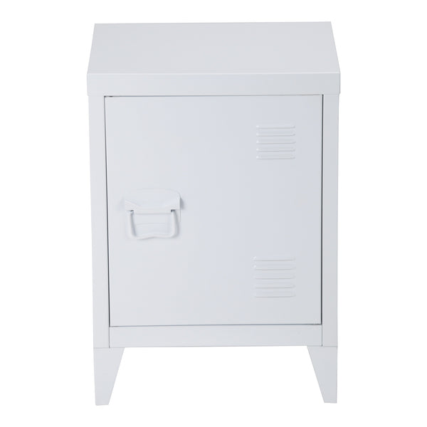 Éjjeli szekrény Inari bal oldali fogantyúval acél [en.casa]