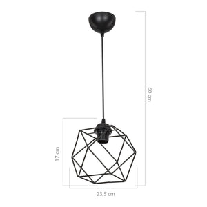 Függeszték Brentwood E27 Fém Fekete [lux.pro]
