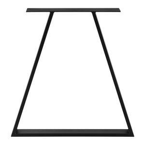 Lyngby asztalláb 2 db acél 72x55cm fekete [en.casa]