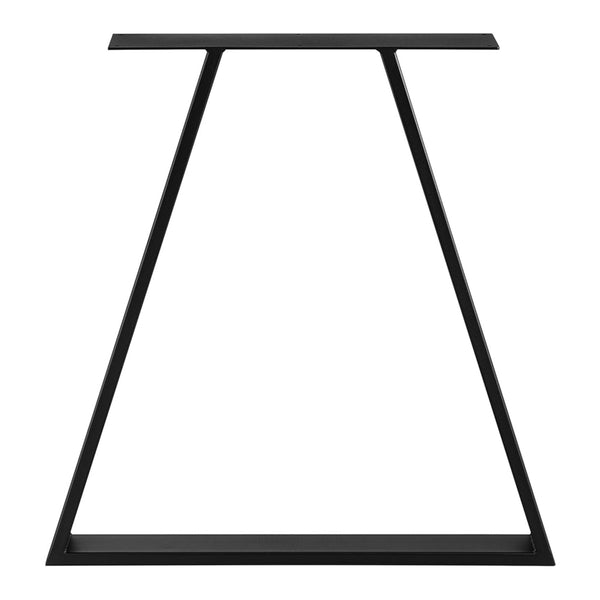 Lyngby asztalláb 2 db acél 72x55cm fekete [en.casa]