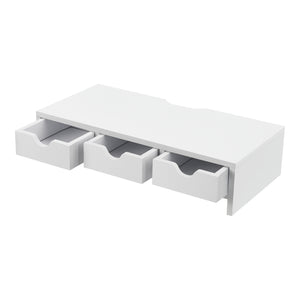 Monitorállvány Ruovesi 12x51x25cm Fehér [en.casa]