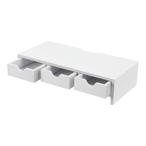 Monitorállvány Ruovesi 12x51x25cm Fehér [en.casa]