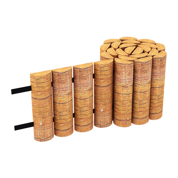 Paliszád Rotta 150x20cm natúr [en.casa]