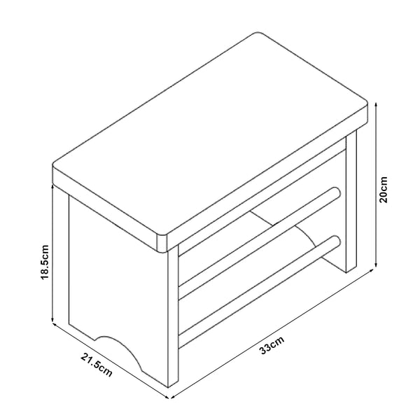 Bambusz fellépő Ryslinge max. 100 kg [en.casa]