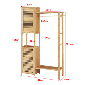 Ruhatartó állvány Oldsum bambusz [en.casa]