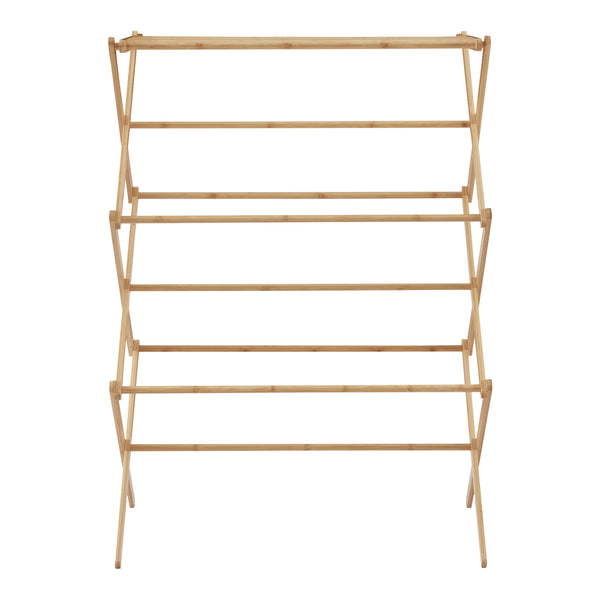 Összecsukható ruhaszárító állvány Grinau bambusz [en.casa]