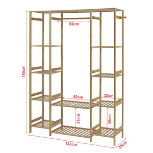 Ruhatartó állvány Ilomantsi Bambus [en.casa]
