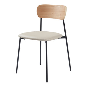 Étkezőszék Jyväskylä 2-es szettben 78x45x48 cm bézs [en.casa]