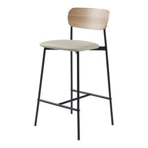 Bárszék Jyväskylä 2-es szettben 89x40x45 cm bézs [en.casa]